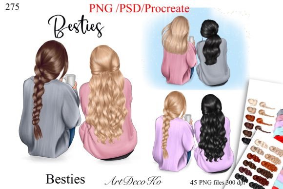 Best Friend & Besties Clipart Guide