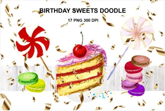 Birthday Cake Design Assets for Professional Creative Projects