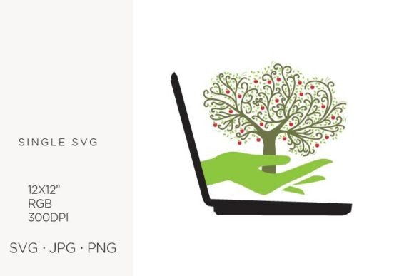 Bridging Nature and Technology: The Strategic Value of Laptop and Apple Tree Vector Graphics in Modern Design