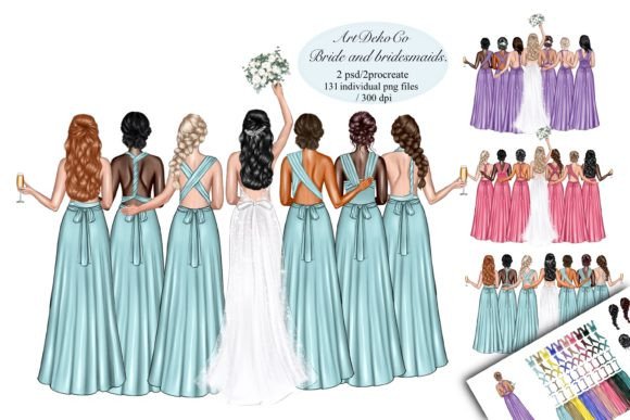 Celebrating Connection: Practical Uses for Bridesmaids Clipart and Best Friend Clipart in Modern Design