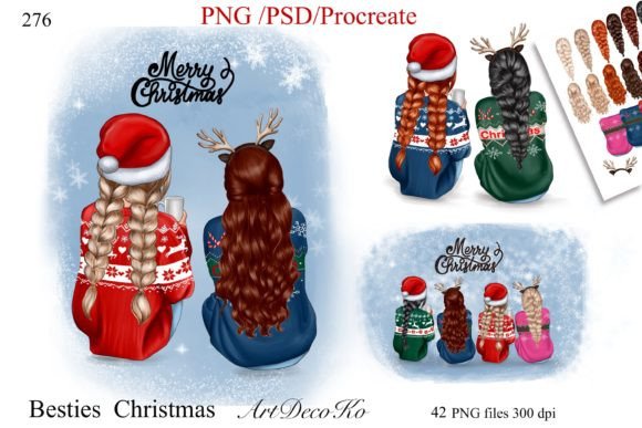 Creating Heartwarming Winter Designs with Best Friends BFF Clipart