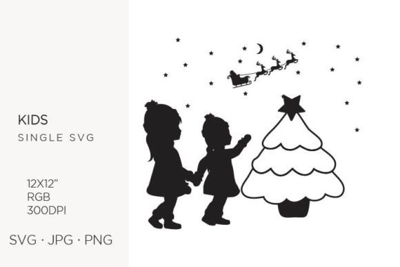 Creative Possibilities with Girls in Winter Outfit and Christmas Clipart