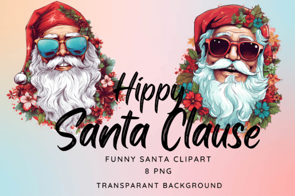 Embracing Peace and Joy: A Guide to Using Hippy Santa Clause Clipart in Modern Holiday Design