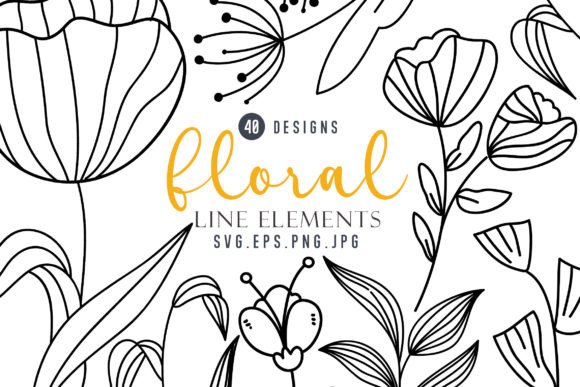 Enhancing Your Creative Projects with the Floral Line Clipart Bundle