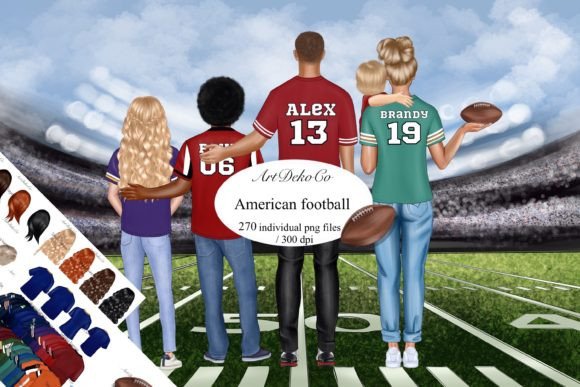 Football Family: American Football Clipart