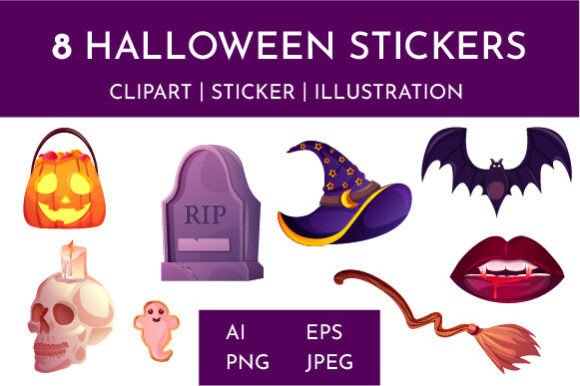 Halloween Cartoon Clipart Set Guide