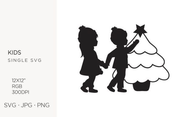 Kids Winter Outfit & Christmas T Clipart