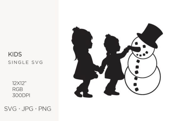 Little Girls and Snowman: Strategic Visual Assets for Brand Clarity and Creative Impact