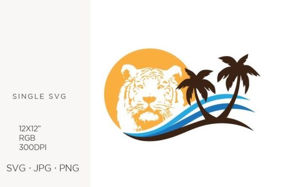 Tiger and Tropical Beach Vector: A Guide to Digital Art Assets