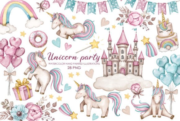 Unlocking Creative Potential with Watercolor Birthday Unicorn Clipart