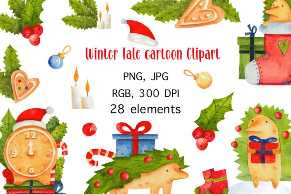 Watercolor Winter Tale ClipArt Guide
